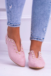 Lu Boo Pink Half Shoes with Cutouts Corals Merseo