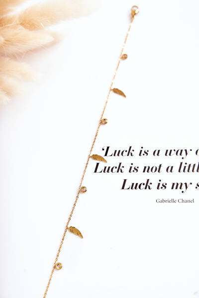 Bransoletka Na Nogę Ozdobne Piórka Cyrkonie Złota