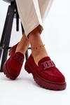 Women's Loafers with Chain Bordeaux Mevre