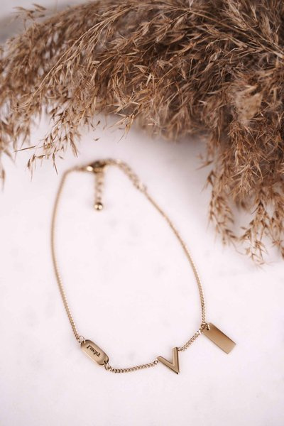 Women's Leg Bracelet Gold Velvet