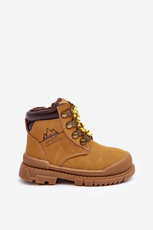 Children's Lined Boots Trappers Camel Walter