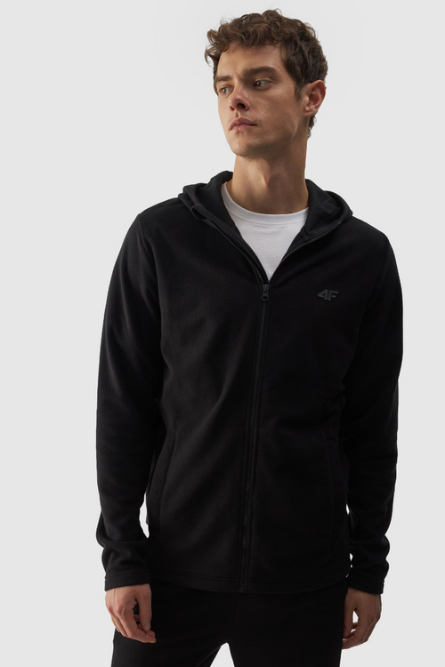 Men's Hooded Polar Regular 4F Black 4FWMM00TFLEM290-20S