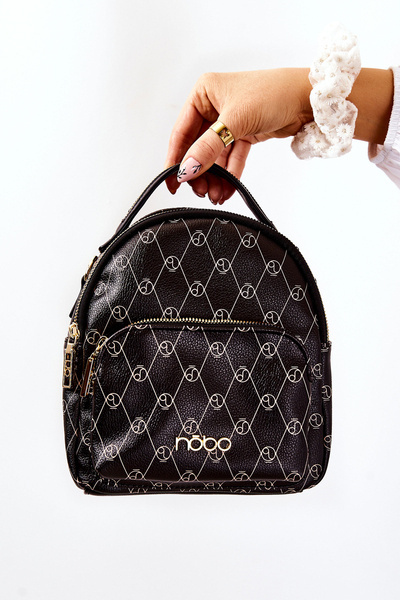 Women's Leather Backpack NOBO L1341-C020 Black