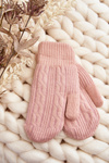 Warm Women's Single-Finger Pink Gloves