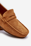 Mokasyny Męskie Zamsz Camel Wesley ZX549