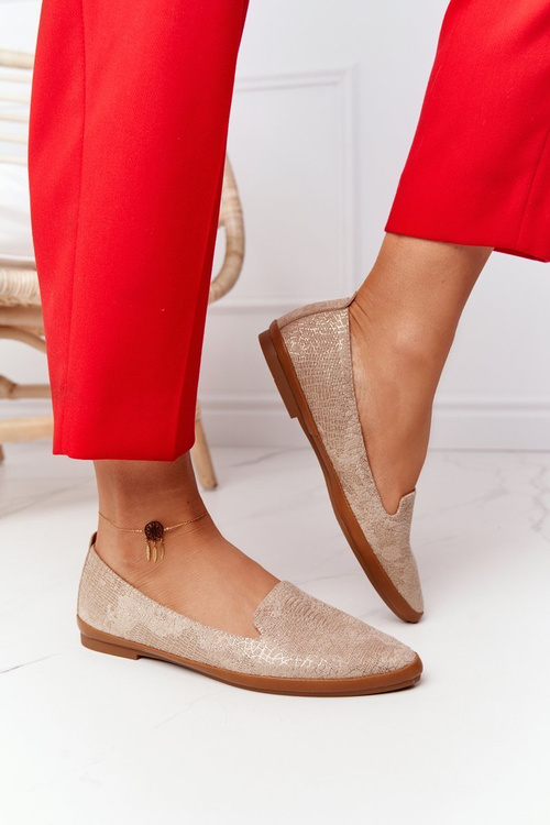 Women's Loafers Sergio Leone MK700 Suede Beige