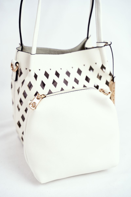 Women's Bag Nobo Shopper Bag White NBAG-I3690-C000