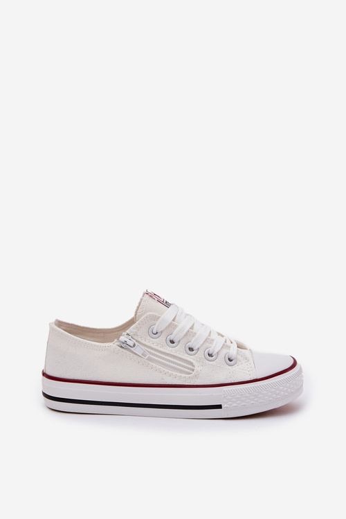 Children's Low Lace-up Sneakers White Margo