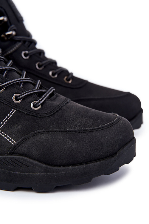 Men's Warm Boots Trappers Black Allan