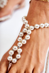 Fashionable Sandals Flip-flops With Pearls Rose Gold Isalia