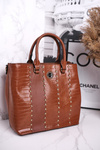 Elegant Caramel Handbag MONNARI MONNARI BAG4590-017 Animal Print