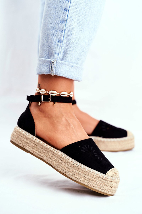 Women’s Espadrilles On Platform Black Palermo