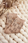 Warm Cotton Socks with Beige Bears