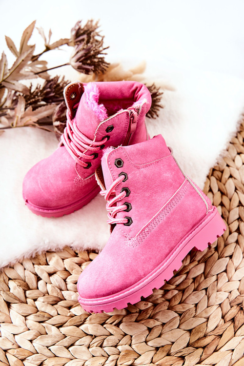 Children's Trapers Boots Pink Milos