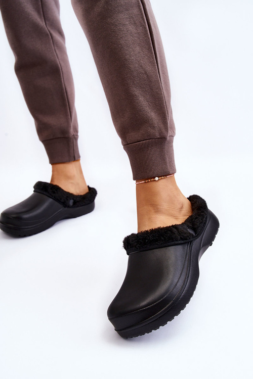 Women's Foam Warm Slippers Crocs Black Cova