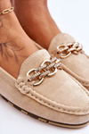 Women's Suede Loafers Beige Sorento