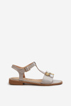 Elegant Women's Sandals with Decorative Details S.Barski KV27-030 Beige