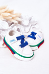 Children's Sneakers With Welt White Navy Blue Baxter