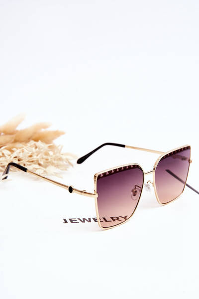 Large Sunglasses Prius V303 Gradient Black and Pink