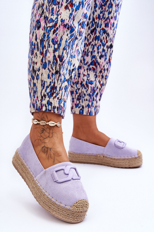 Women's Classic Platform Espadrilles Violet Maurine