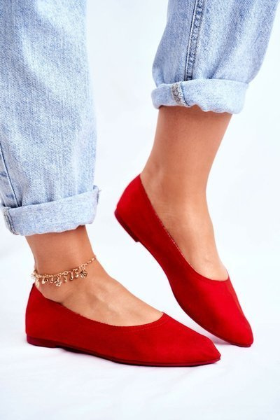 Women’s Ballerinas Eco-Suede Red Bellissima