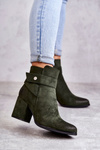 Women's Suede Booties La.Fi 260041BGR-SU Green