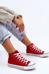 Women's Classic High Sneakers Red Remos