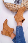 Women's Boots On Anchor Camel Evana