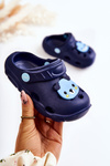 Children's Slippers Kroks Bear Befado 159X110 Navy Blue