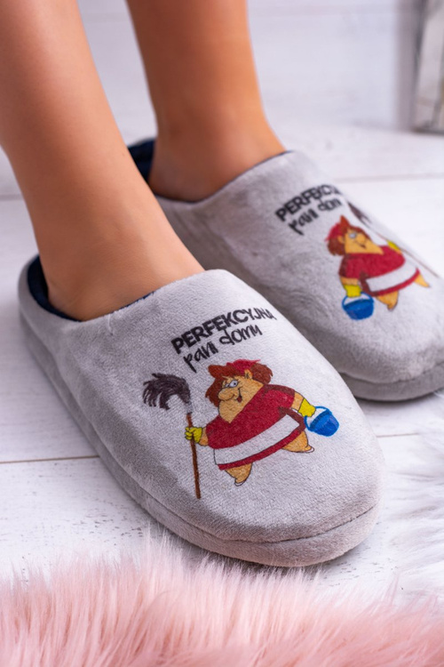 Dreex Pluszowe Damskie Papcie Perfekcyjna Pani Domu