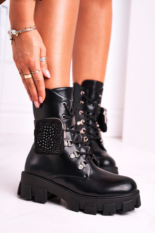 Women's Boots With Small Bag Black Seul