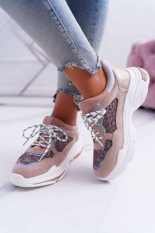 Sporty Women's High Sole Shoes Pink Cabana