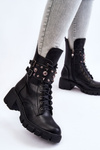 Women's Zipper High Boots Black Kastella
