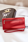 Large Women's Wallet With Embossing Eco Leather Red Martiel