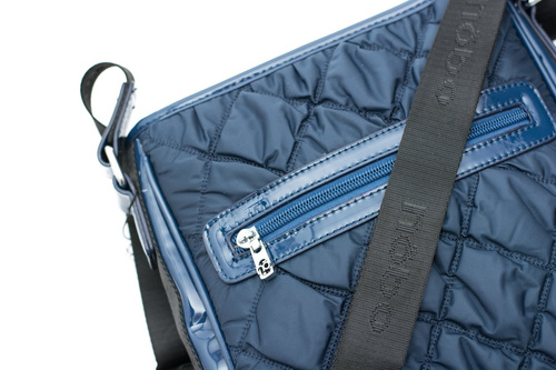 Quilted Navy Blue Handbag Letter Bag Nobo