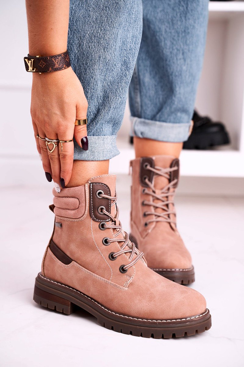 Women's Insulated Workers Boots Pink Timber