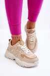 Classic Sport Platform Shoes Beige Bowie