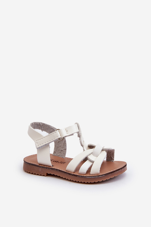 Children's Sandals with Velcro Fastening White Marimona