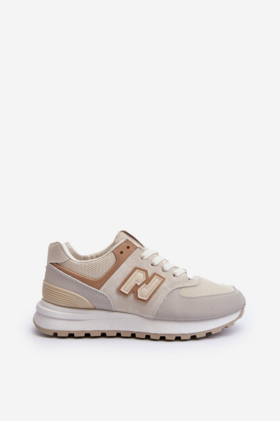 Women's Beige Sports Sneakers Alettesa
