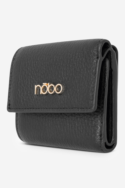 Women's Small Wallet Made of Natural Leather Nobo NPUR-LR110-C020 Black