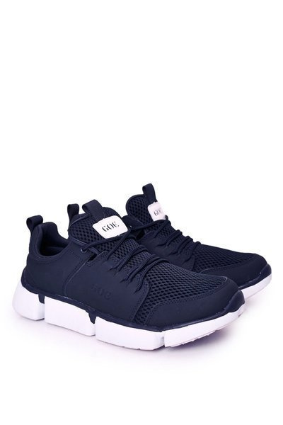 Męskie Sportowe Buty Sneakersy GOE HH1N4031 Granatowe