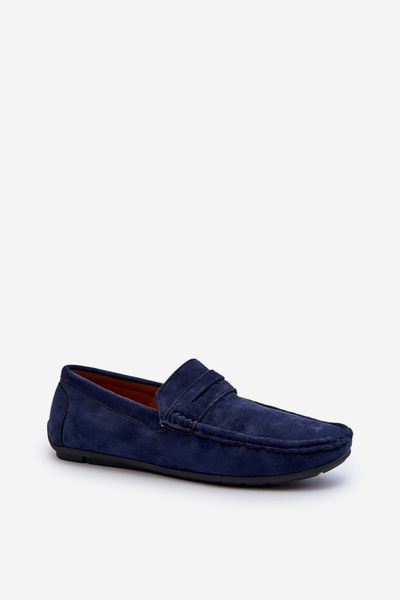 Men's Eco Suede Loafers Navy Blue Nedlin