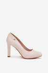 Women's Heels Block Light Beige Sergio Leone Campbell