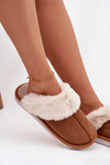 Women's slippers with fur Camel Carisse