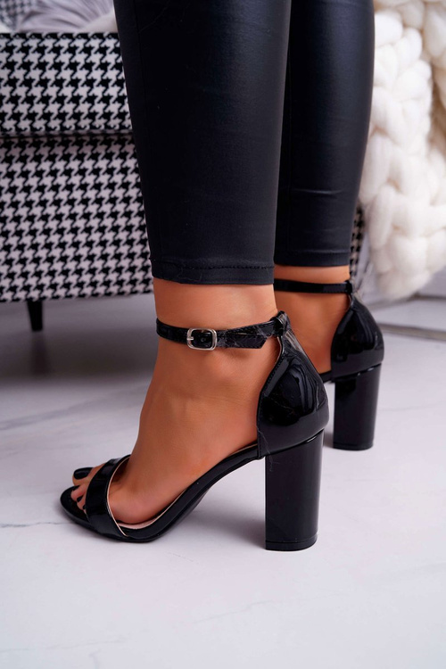 Women's Stiletto Sandals Black Huran
