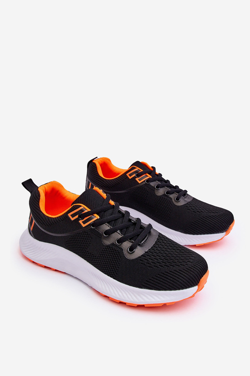 Classic Men's Sports Shoes Lace-up Black-Orange Jasper