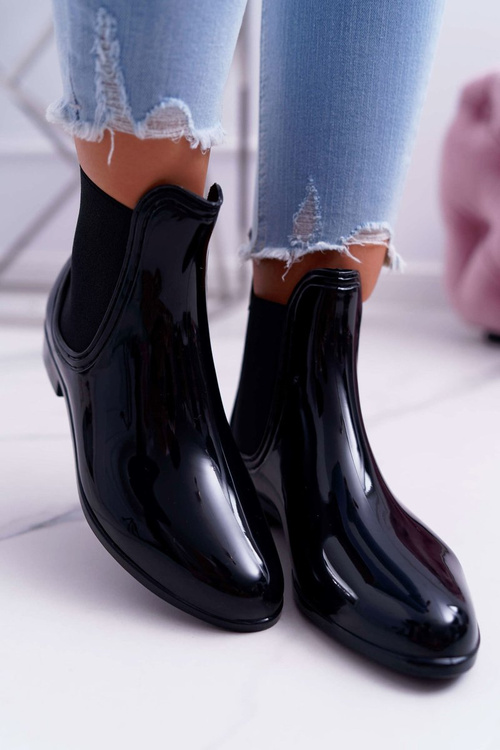 Black Women's Lacquered Mezado Lace-up Kaloat Slippers