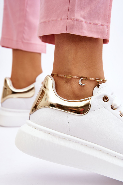 Women's Sport Shoes GOE LL2N4011 White and Gold