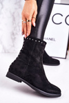 Women's Insulated Boots On A Wedge Suede Black Performance