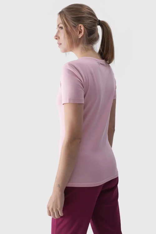 Women's T-Shirt With Print 4F Pink 4FWMM00TTSHF1846-56S